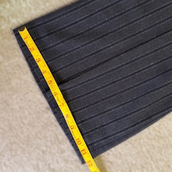 Wool Feel (but not wool) Dark Gray Slacks with Silver Thread Detail - Picture 12 of 12